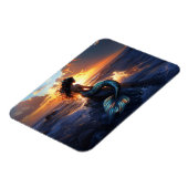 Sunset Mermaid Flexible Magnet (Linke Seite)