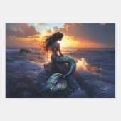 Sunset Mermaid Geschenkpapier Set (Vorderseite 2)