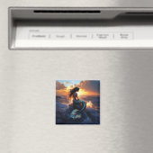 Sunset Mermaid Magnet (In Situ (Geschirrspüler))