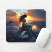 Sunset Mermaid Mousepad (Mit Mouse)
