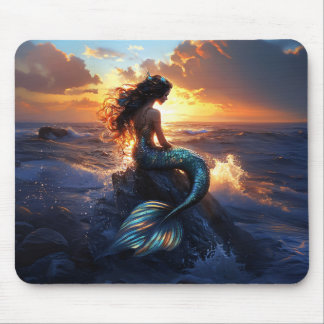 Sunset Mermaid Mousepad