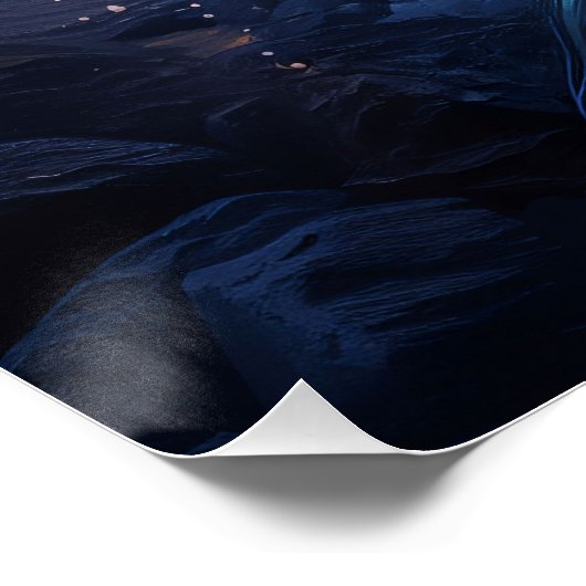 Sunset Mermaid Poster (Ecke)