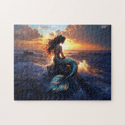 Sunset Mermaid Puzzle (Horizontal)