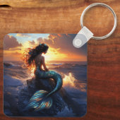 Sunset Mermaid Schlüsselanhänger (Rückseite)