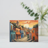 Sunset Mexico Feiertagspostkarte (Stehend Vorderseite)