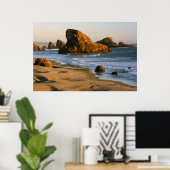 Sunset, Meyers Beach, Oregon, USA Poster (Heimbüro)
