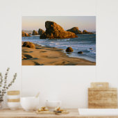 Sunset, Meyers Beach, Oregon, USA Poster (Küche)