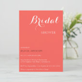 SUNSET Minimal Bridal Dusche Einladung (Stehend Vorderseite)