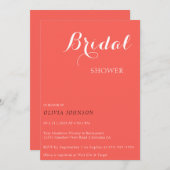 SUNSET Minimal Bridal Dusche Einladung (Vorne/Hinten)