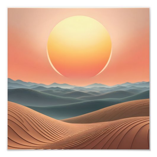 Sunset Mirage Fotodruck (Vorne)