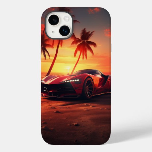 Sunset Mirage Supercar Case-Mate iPhone Hülle (Rückseite)