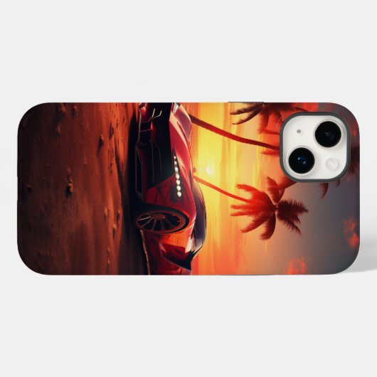 Sunset Mirage Supercar Case-Mate iPhone Hülle (Rückseite (Horizontal))