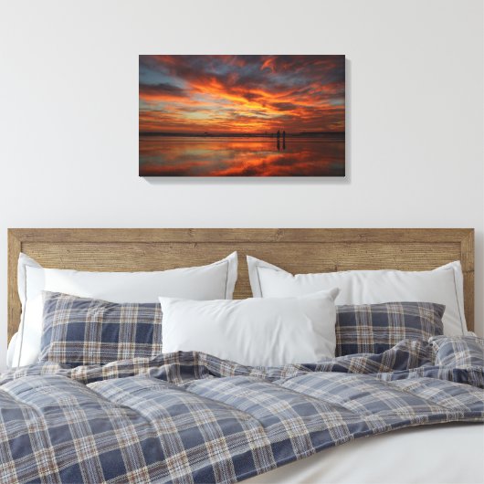 Sunset Mirror Leinwanddruck (Insitu (Schlafzimmer))