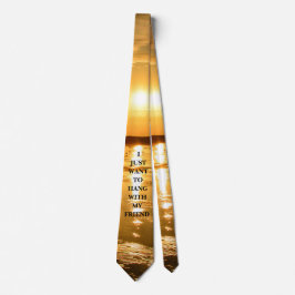 SUNSET mit Motto - Neck Tie Krawatte