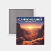 Sunset Moab Utah Canyonlands Nationalpark Magnet (Vorderseite/Rückseite)