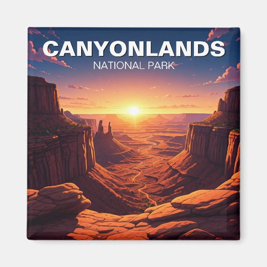 Sunset Moab Utah Canyonlands Nationalpark Magnet (Vorne)