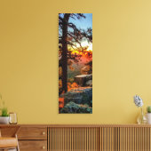 Sunset Mogollon Rim Arizona Pine Trees 12x36 Leinwanddruck (Insitu (Wohnzimmer))