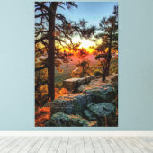 Sunset Mogollon Rim Arizona Pine Trees 40x60 Leinwanddruck (Insitu (Holzboden))