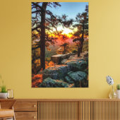 Sunset Mogollon Rim Arizona Pine Trees 40x60 Leinwanddruck (Insitu (Wohnzimmer))