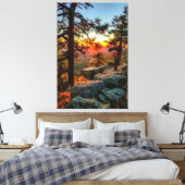 Sunset Mogollon Rim Arizona Pine Trees 40x60 Leinwanddruck (Insitu (Schlafzimmer))