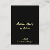 Sunset Moon ATC Visitenkarte (Rückseite)