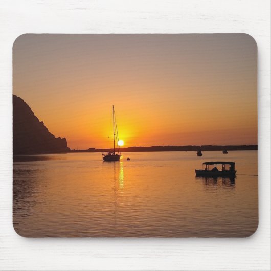 Sunset Morro Bay Sailboat Mousepad (Vorne)