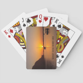 Sunset Morro Bay Sailboat Spielkarten