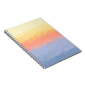 Sunset Mosaik Gradient Abstrakt Art Notizblock (Rechte Seite)