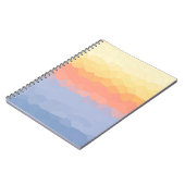 Sunset Mosaik Gradient Abstrakt Art Notizblock (Linke Seite)
