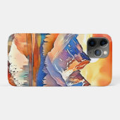 Sunset Mountain Art Design Case-Mate iPhone Hülle (Rückseite (Horizontal))