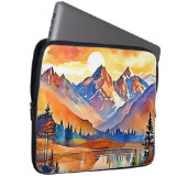 Sunset Mountain Art Design Laptopschutzhülle (Vorne Rechts)