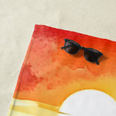 Sunset Mountain Art Design Strandtuch (Beispiel)