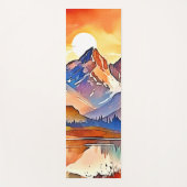 Sunset Mountain Art Design Yogamatte (Vorderseite)