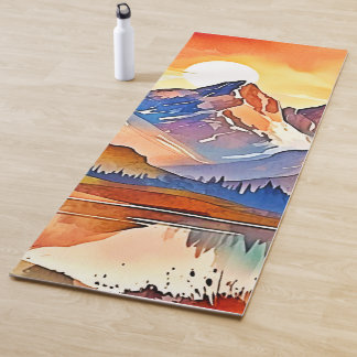 Sunset Mountain Art Design Yogamatte