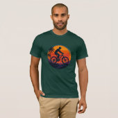 Sunset Mountain Biker Ristorante La Lanchetta T-Shirt (Vorne ganz)