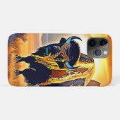 Sunset Mountain Bison Art Design Case-Mate iPhone Hülle (Rückseite (Horizontal))