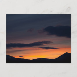 Sunset Mountain Foto Postkarte