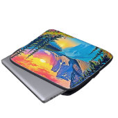 Sunset Mountain Lake Majestät Kunst Laptopschutzhülle (Vorne Knopf)