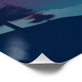 Sunset Mountain Landschaft Art Collection Poster (Ecke)