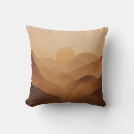 Sunset Mountain Layers Pillow Kissen
