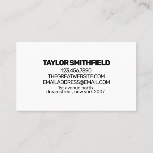 Sunset Mountain Range Adventure Visitenkarte (Rückseite)