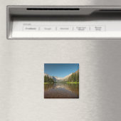 Sunset Mountain Reflektion | Glacier National Park Magnet (In Situ (Geschirrspüler))