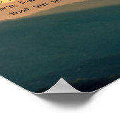 Sunset Mountain Themed Inspiration Poster (Ecke)