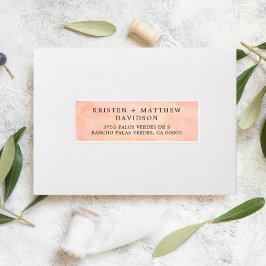 Sunset Mountain Wedding Guest Address Labels