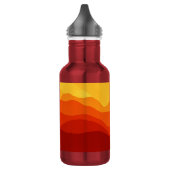 Sunset Mountains Banner Edelstahlflasche (Links)