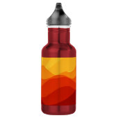 Sunset Mountains Banner Edelstahlflasche (Rechts)