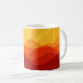 Sunset Mountains Banner Kaffeetasse (VorderseiteRechts)