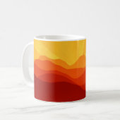 Sunset Mountains Banner Kaffeetasse (Vorderseite Links)