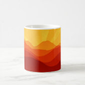 Sunset Mountains Banner Kaffeetasse (Mittel)
