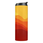 Sunset Mountains Banner Thermosbecher (Nach links gedreht)